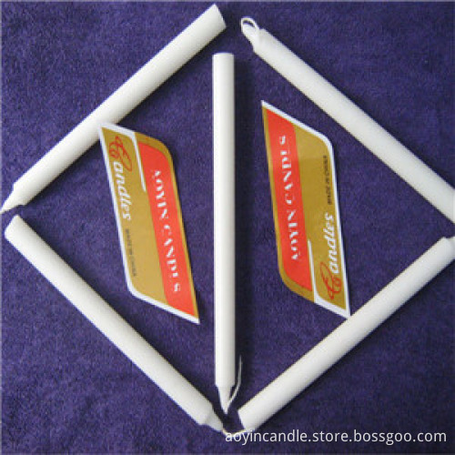 China Made Hot Sale White Wax Pillar Candle